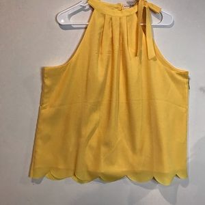 Maison Jules scalloped bottom top